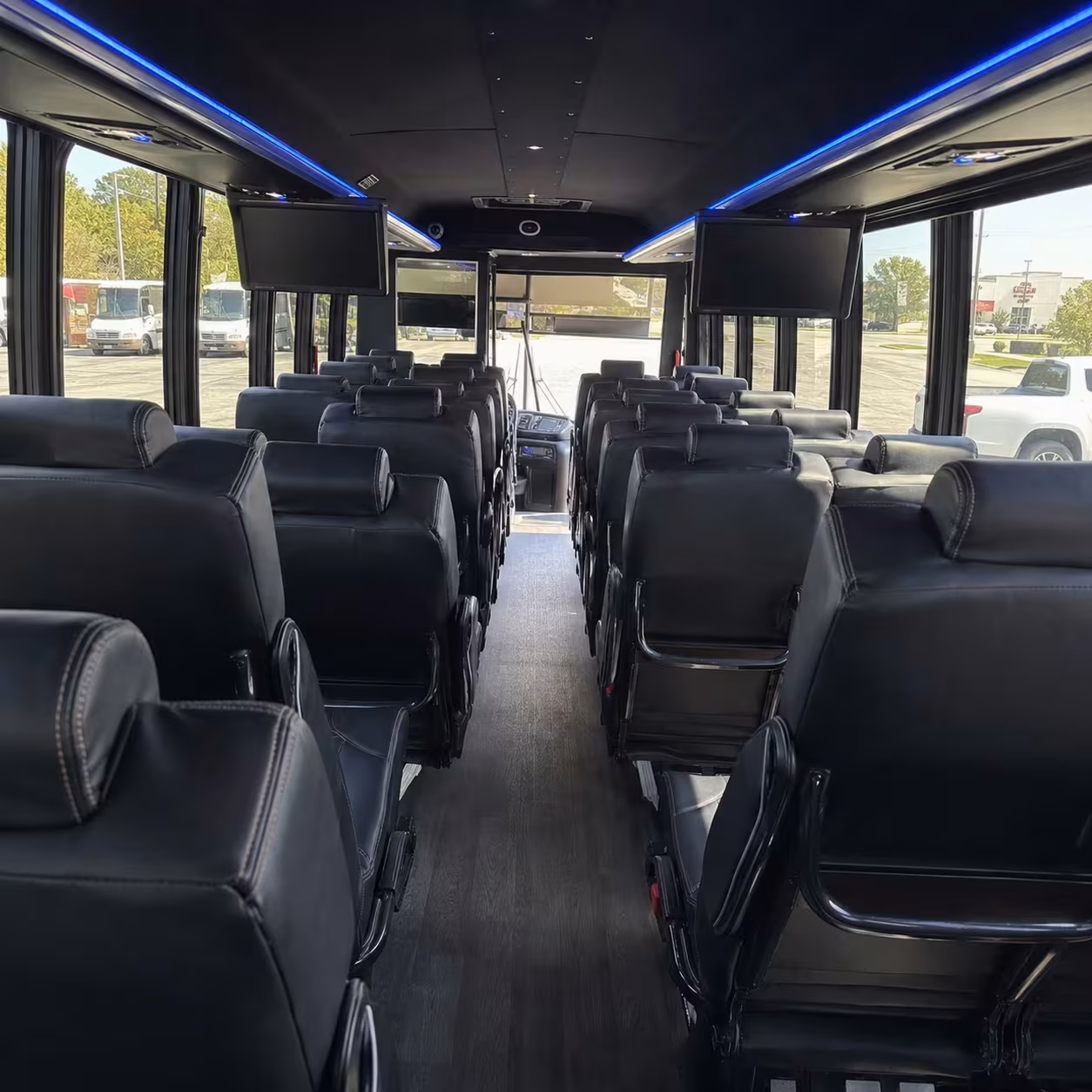 28 passenger minibus interior