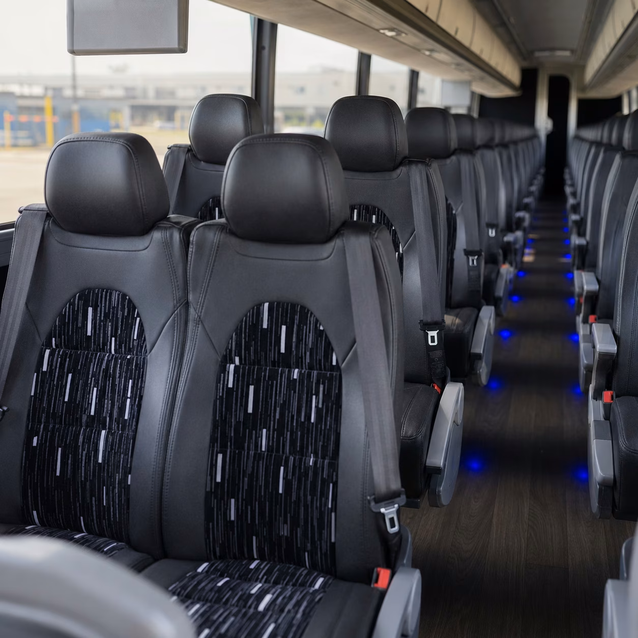 providence charter bus rental interior
