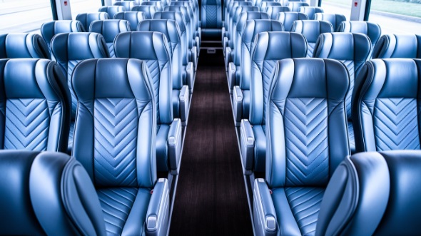 56 passenger charter bus interior