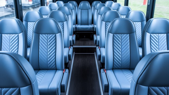 providence 20 passenger minibus interior