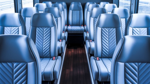 providence 28 passenger minibus inside