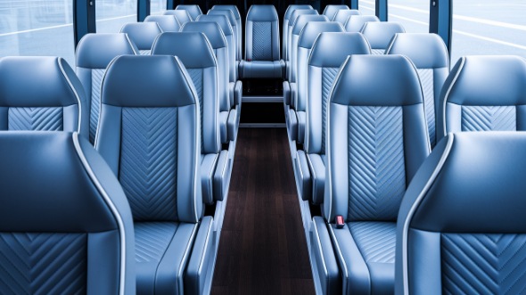 providence 28 passenger minibus interior