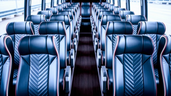 providence 50 passenger charter bus inside