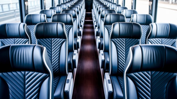 providence 54 passenger charter bus inside