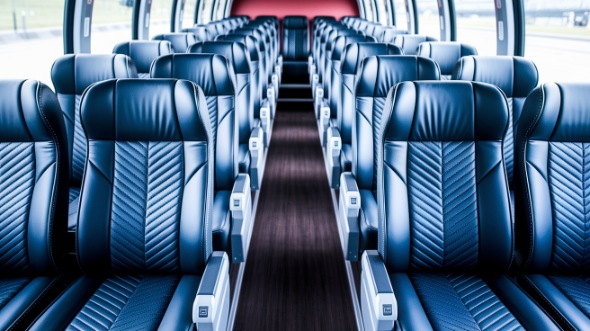providence 56 passenger charter bus inside