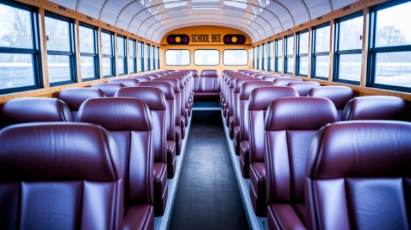providence school bus rental interior